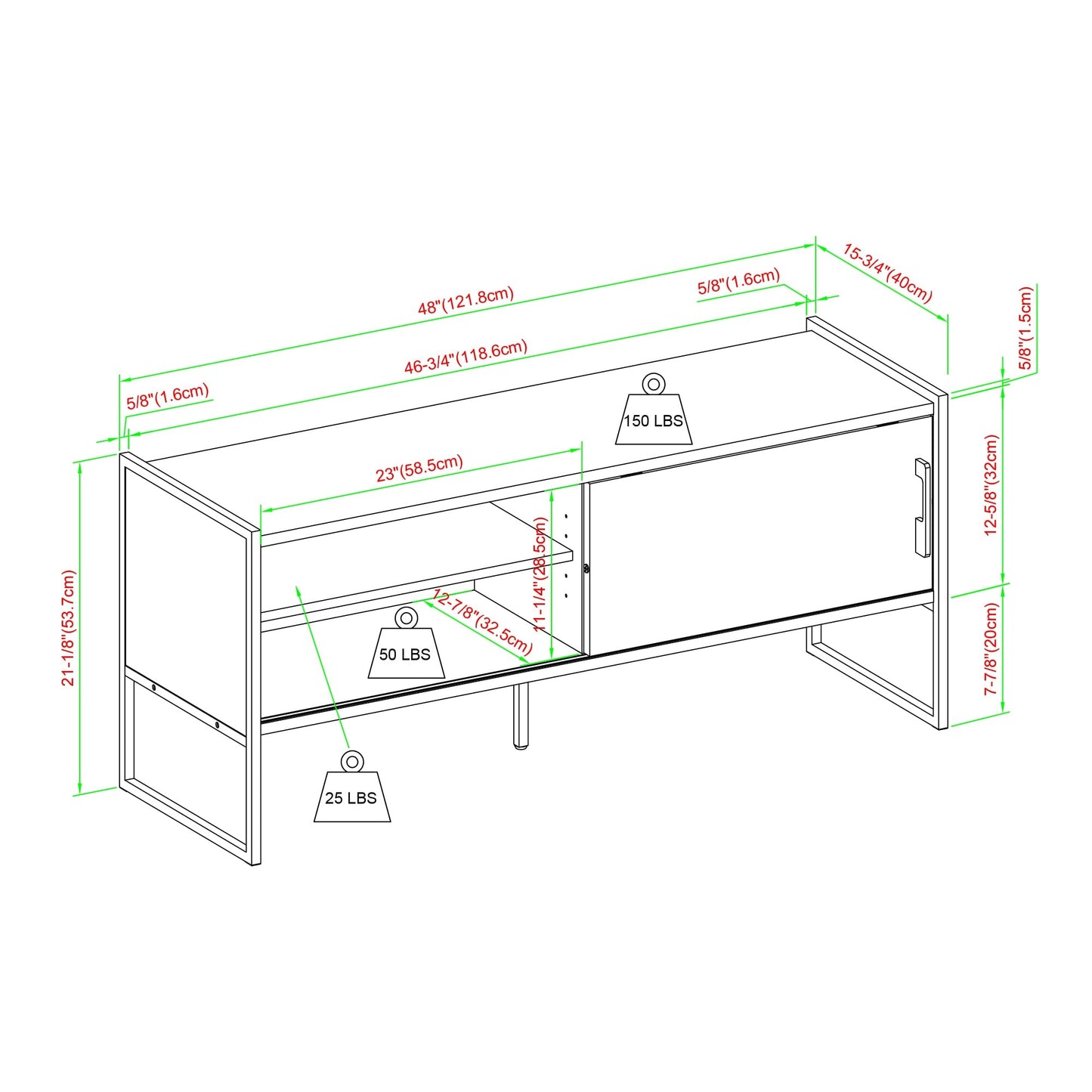 Braxton Urban-Modern Media Console