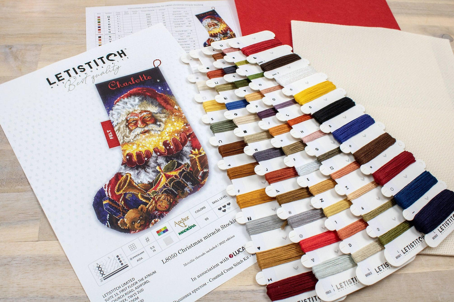 Christmas miracle Stocking L8050 Counted Cross Stitch Kit