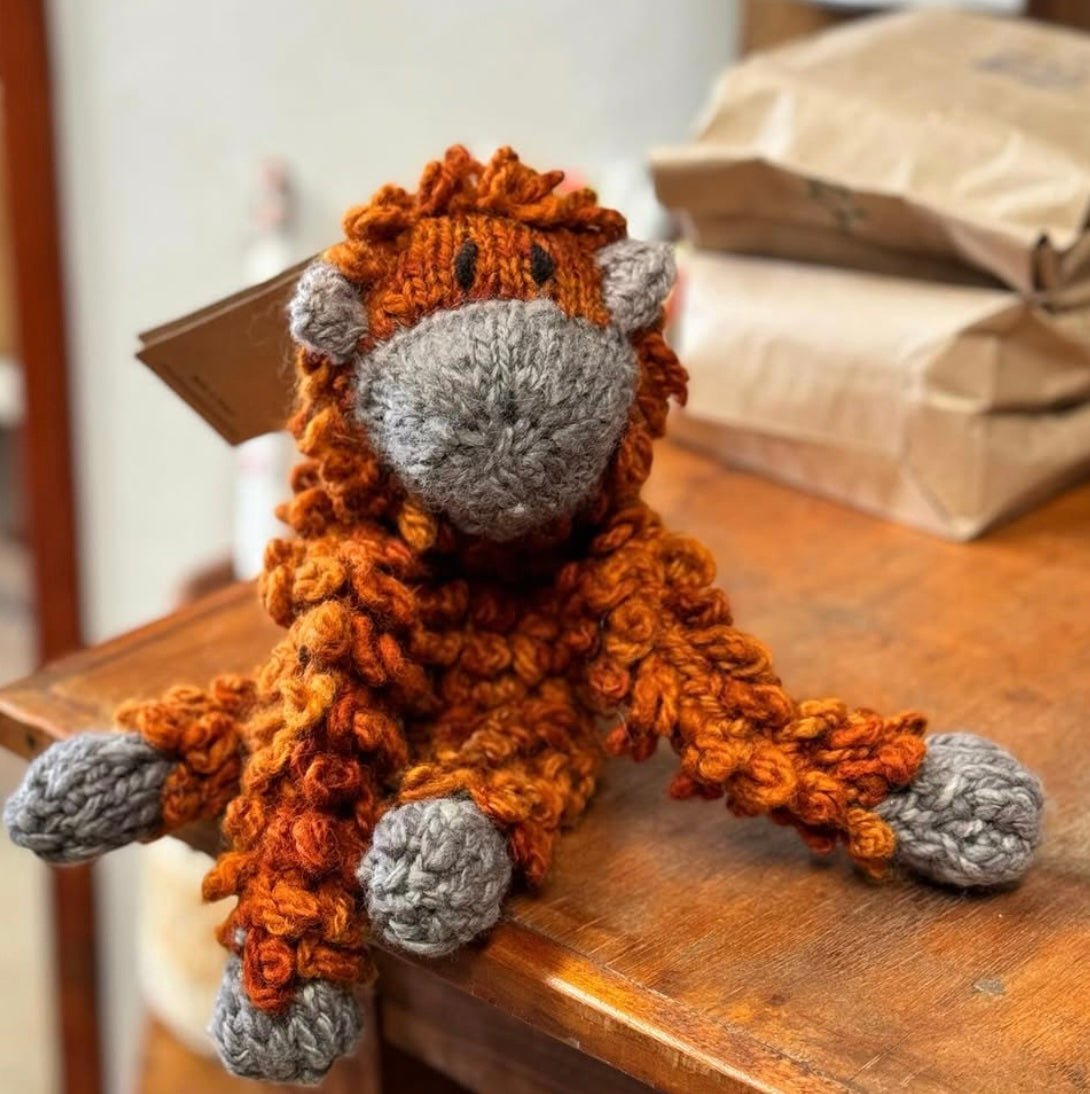 Wool Knit Buddy | Opal the Oranguntan