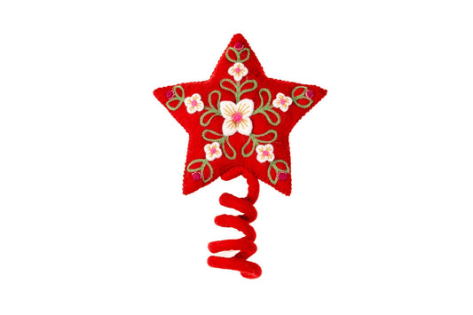 Star Tree Topper- Red