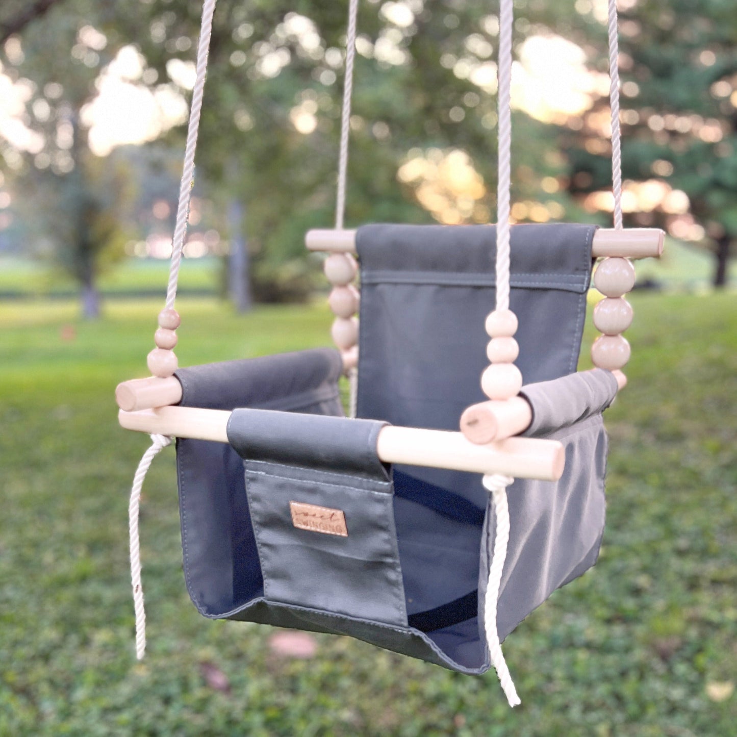 Premium Outdoor High Back Swing Slate