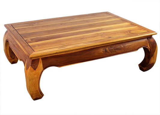 Haussmann Teak Thai Opium Table 32 x 47 x 16 inch Height Oak Oil