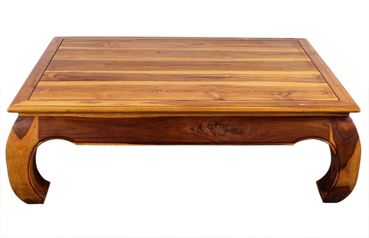 Haussmann Teak Thai Opium Table 32 x 47 x 16 inch Height Oak Oil