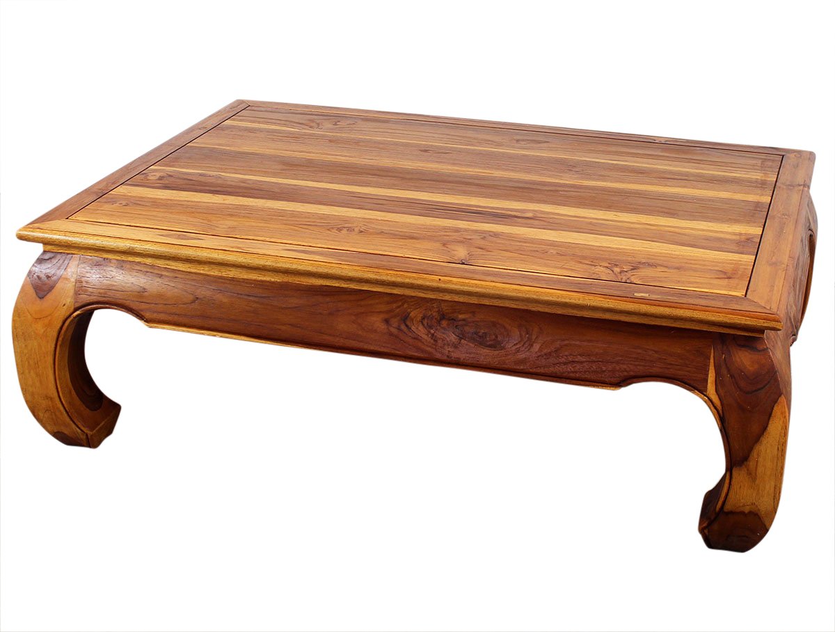 Haussmann Teak Thai Opium Table 32 x 47 x 16 inch Height Oak Oil