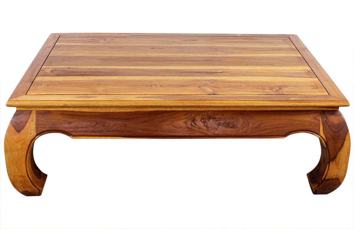 Haussmann Teak Thai Opium Table 32 x 47 x 16 inch Height Oak Oil
