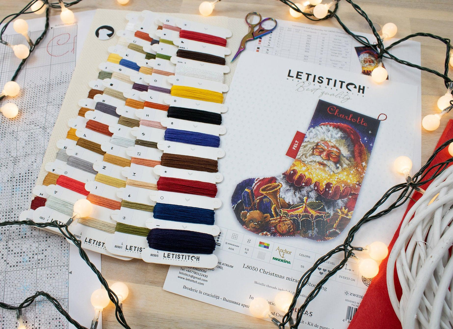 Christmas miracle Stocking L8050 Counted Cross Stitch Kit