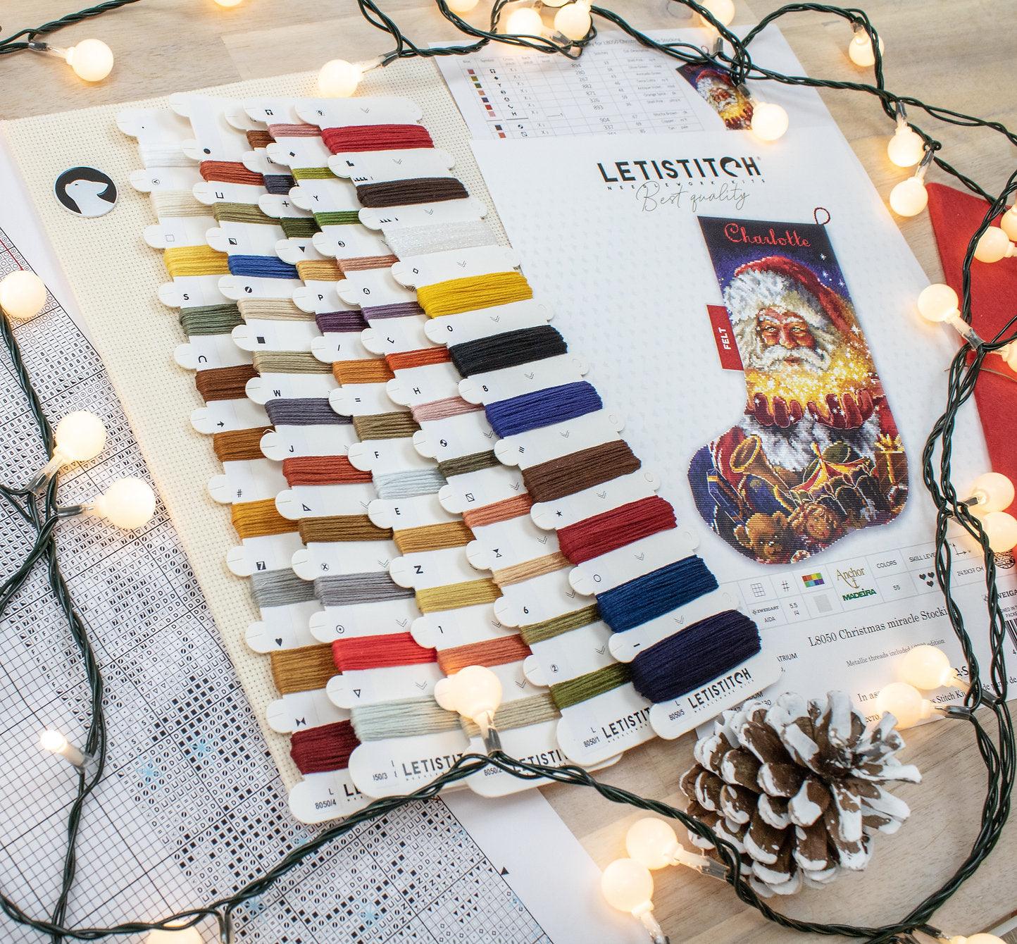 Christmas miracle Stocking L8050 Counted Cross Stitch Kit