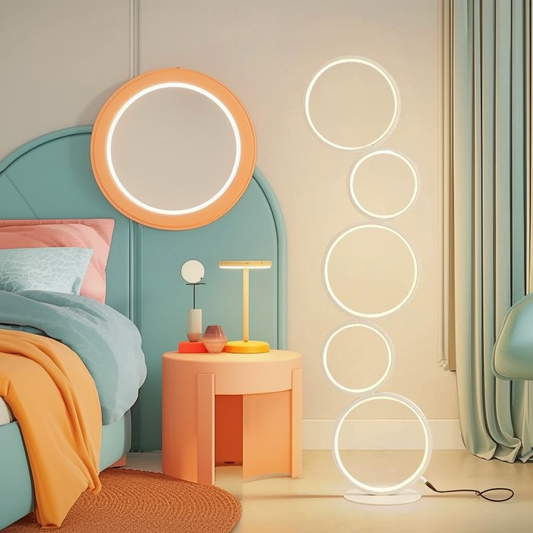RGB Minimalist Circular Floor Lamp