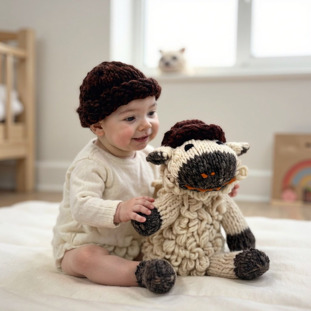 Wool Knit Buddy  | Sawyer the Sheep