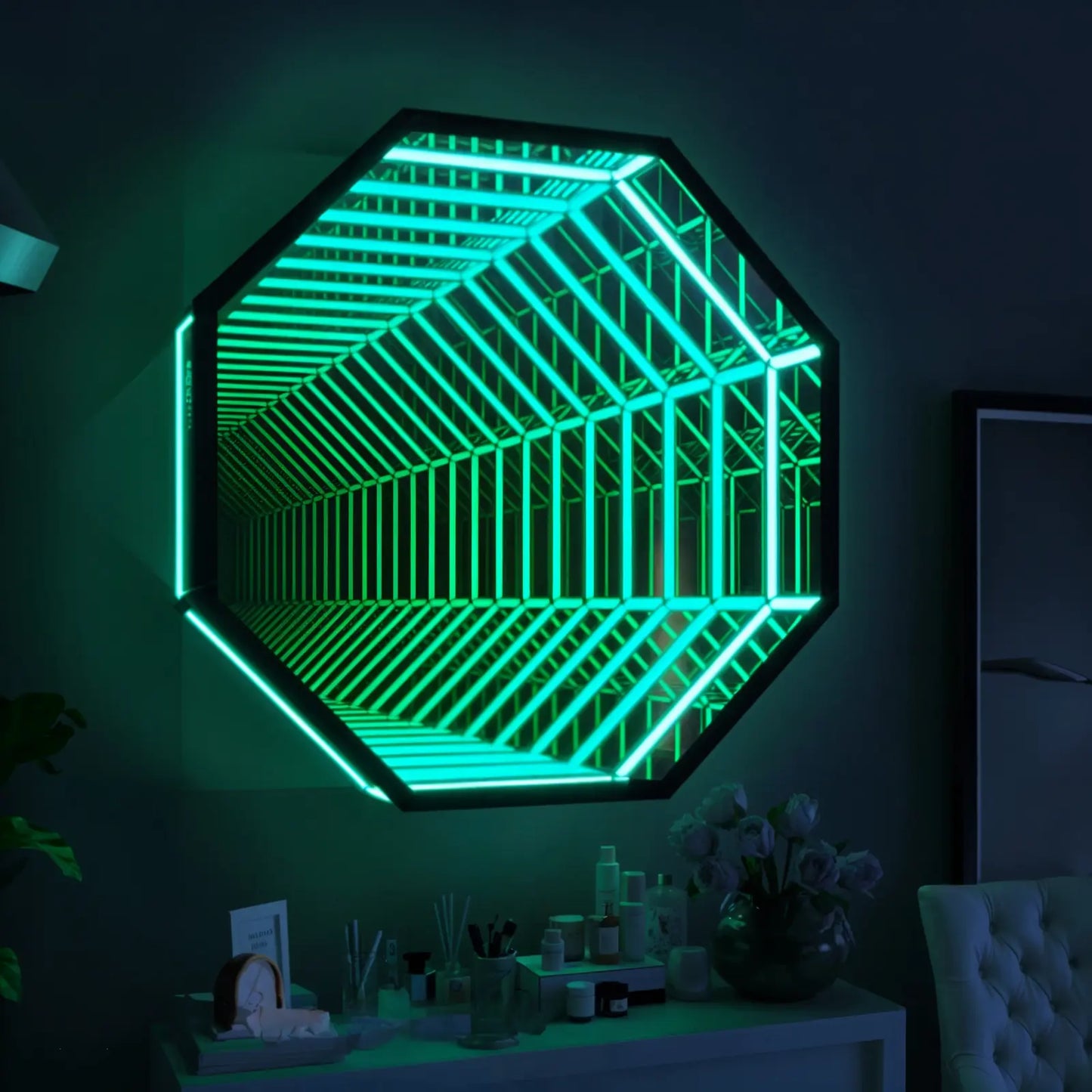3D Octagon Infinity Mirror