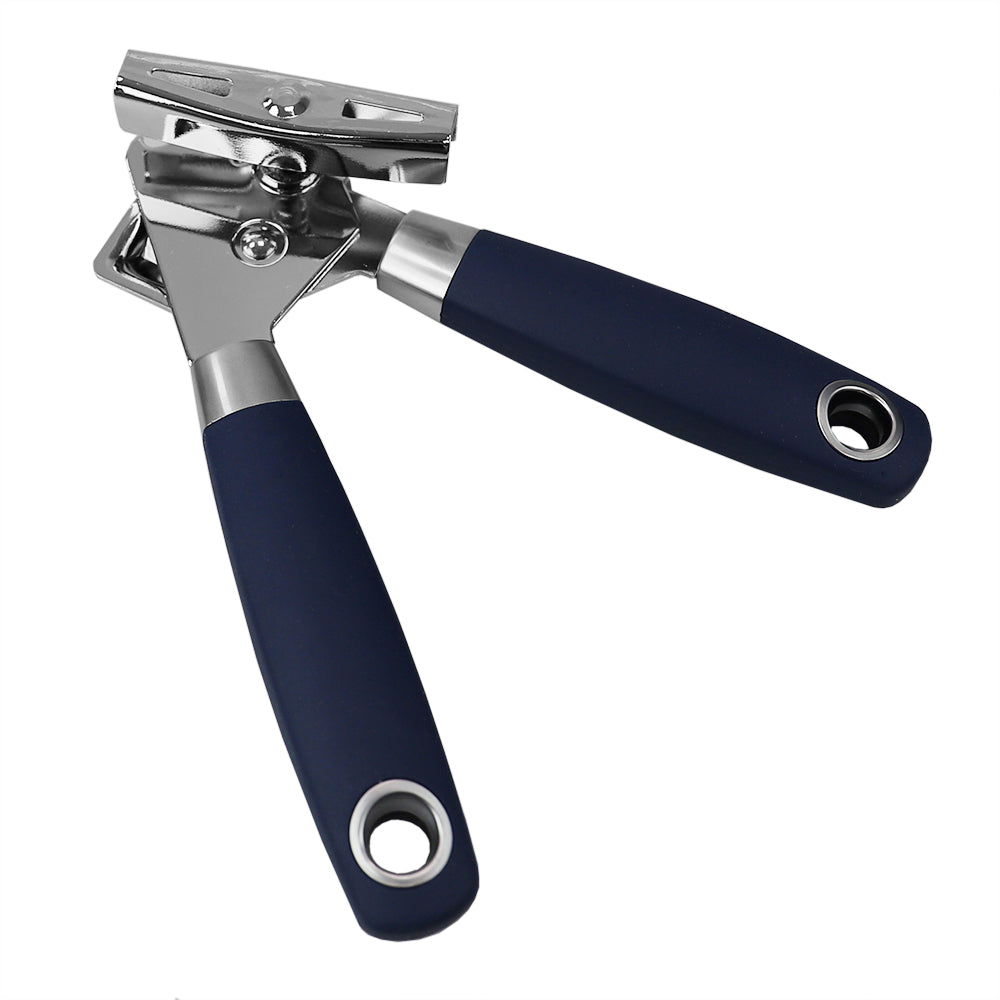 Home Basics Meridian Stainless Steel Can Opener, Indigo