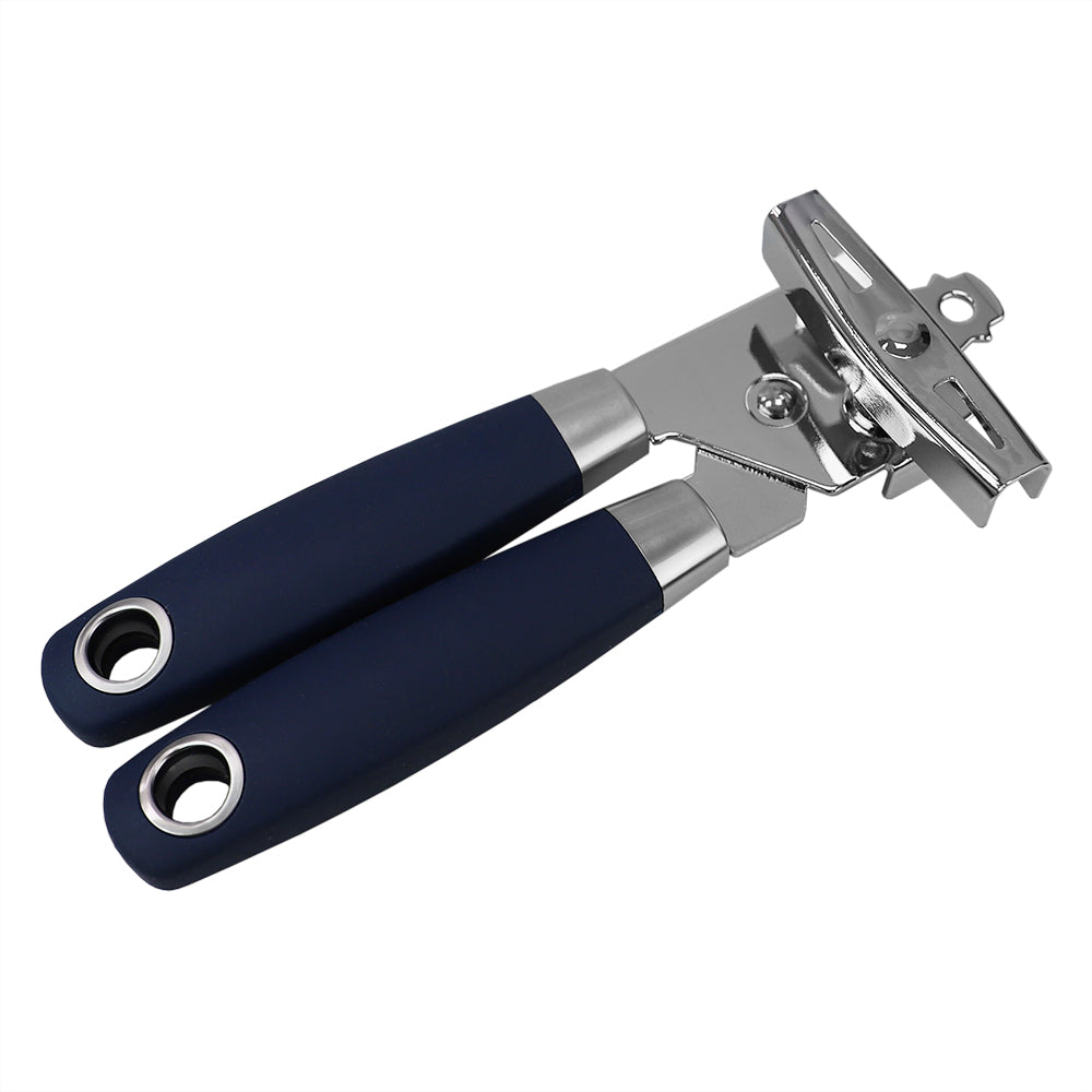 Home Basics Meridian Stainless Steel Can Opener, Indigo