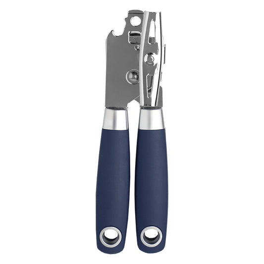 Home Basics Meridian Stainless Steel Can Opener, Indigo