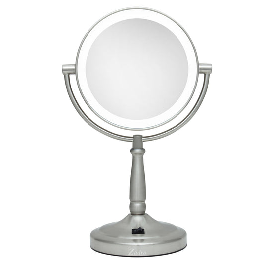 Lighted Makeup Mirror with Magnification & Cordless