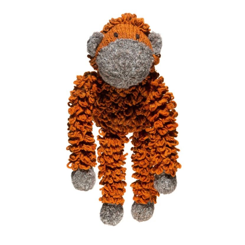 Wool Knit Buddy  | Opal the Oranguntan