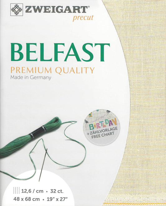 Precut  Zweigart Belfast 32 count Platinum 3609/770